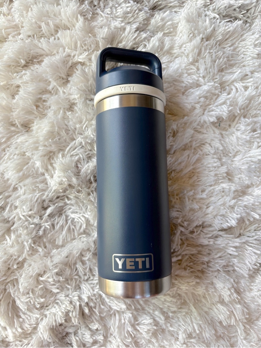Yeti Navy Stainless Steel Water Bottle